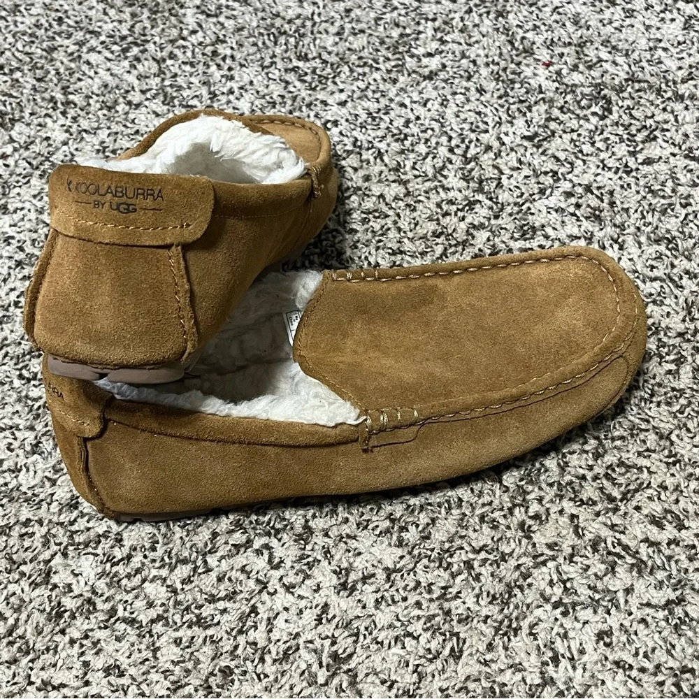 Koolaburra Men's Suede Slip-On Moccasins in Tan Size 11